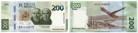 Mexico 200 Pesos 2019 Commemorative
P# New; № BA 7033075; UNC