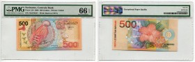 Suriname 500 Gulden 2000 PMG 66
P# 150; # AK 470327; UNC