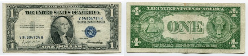 United States 1 Dollar 1935 E Silver Certificate
P# 416D2e; № V94504734H; Crisp...