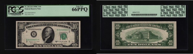United States 10 Dollars 1950 PCGS 66 PPQ
Fr# 2013-B; UNC