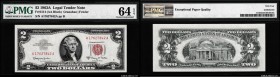 United States 2 Dollars 1963 PMG 64 EPQ
Fr# 1514; UNC