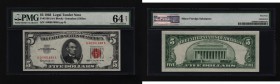 United States 5 Dollars 1963 PMG 64
Fr# 1536; UNC