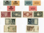 Italy Lot of 7 Banknotes 1916 - 1982
Various Dates & Denominations