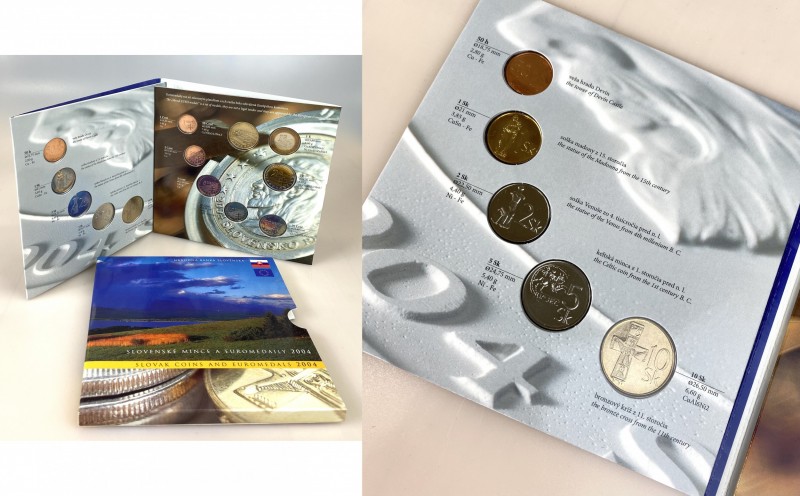 Slovakia Set of 13 Coins & Euromedals 2004
Various Motives; With Original Packa...