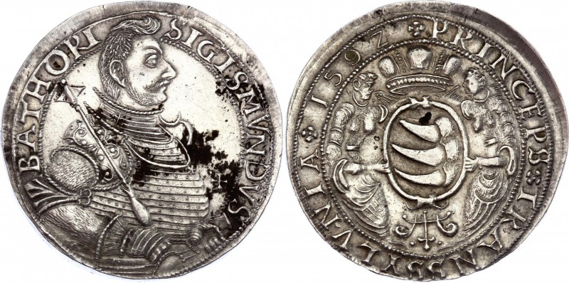 Transylvania Thaler 1592 Collectors Copy!
Dav-8803; Silver; Sigismund Báthory