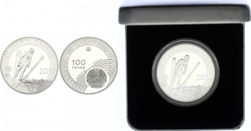 Kazakhstan 100 Tenge 2009
KM# 126; Silver (.925) 31.10g 38.61mm; Proof; Sports ...