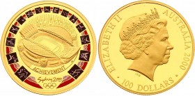 Australia 100 Dollars 2000
2000 Sydney Olympics - Achievement; Gold (.999) 10.00g.; Proof