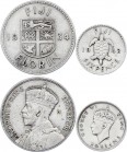 Fiji 6 Pence & 1 Florin 1934 - 1942
Silver