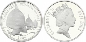 Fiji 10 Dollars 2003
KM# 109; Silver (0.925) 28.28g; Proof; Regatta