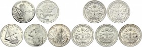 Marshall Islands 5 Dollars 1988 -1992
Lot of 5 coins in perfect condition - Choice Unc! Rare in this condition.