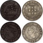Canada & Jamaica Lot of 2 Coins
Prince Edward Island 1 Cent 1871 & Jamaica 1/2 Penny 1899; XF