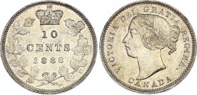 Canada 10 Cents 1888
KM# 3; Silver; Victoria; XF