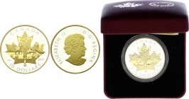 Canada 10 Dollar 2015
Silver Proof Guilted from Both Sides of Coin; With Original Box & Certificate
