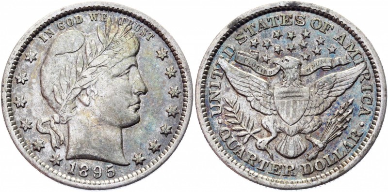 United States 25 Cents Quarter 1895
KM# 114; Silver 6,19g.; XF