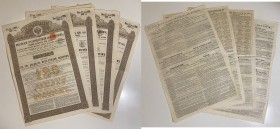 Russia Lot of 4 Obligations 3% Of Russian Government 125 Roubles 1894
# 094997; # 817379; # 241109; # 899635