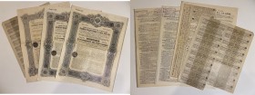 Russia Lot of Different Obligations of Russian Government 1906 - 1909
Obligations 4,5-5%