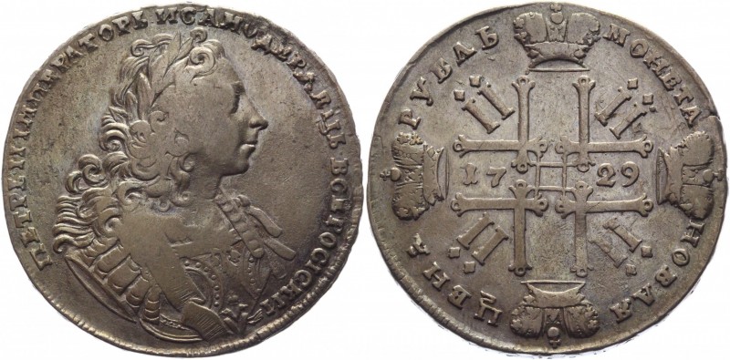 Russia 1 Rouble 1729
Bit# 112; Silver 27,6g.; VF+