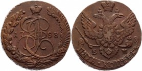 Russia 5 Kopeks 1788 EM Little Crown R2
Bit# 641 R2; 10 Rouble by Iliyn; Copper 51,88g.; XF+