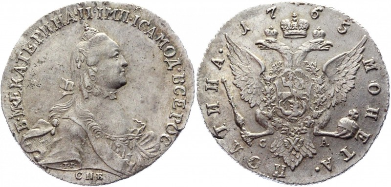 Russia Poltina 1765 СПБ ТI СА R
Bit# 277 R; Silver 10,9g.; AUNC