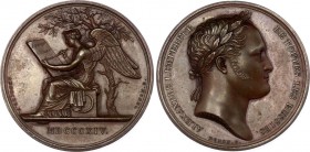 Russia Alexander I "The Visit to Paris" Bronze Medal 1814
Diakov# 378.1; Bronze 37.22g.; By F. Andrieu & D. Denon; Alexander I (1801-1825); Stay of A...