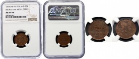 Russia - Poland 3 Roubles - 20 Zlotych 1835 СПБ ПД BRONZE!!! NGC MS 64 RB
Bronze Off Metal Strike!