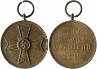 Germany - Third Reich for Civil Merit 1939
Borna Barac# 83; Bronze 13,65g.; VF-XF