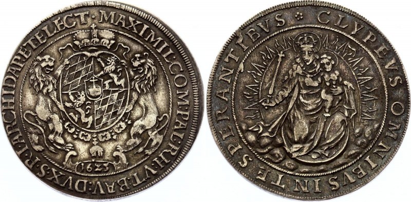 German States Bavaria Thaler 1625
Maximilian I., 1598-1651. Silver, VF. Rare va...