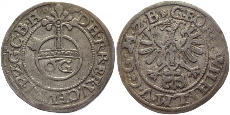 German States Brandenburg 6 Groschen-Kipper 1619 - 1640 Kölln
Bahrfeldt 664; Si...