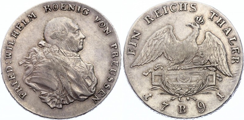 German States Prussia Thaler 1791 B
KM# 348.2; Silver; Friedrich Wilhelm II; XF