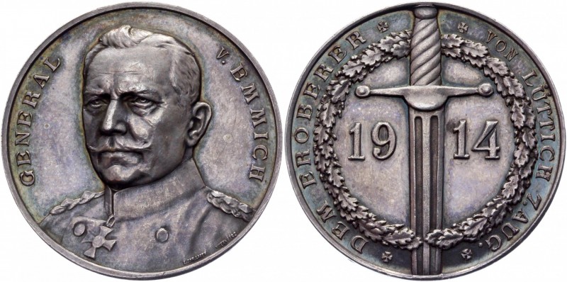 Germany - Empire Silver Medal General V. Emmich Conqueror of Luttich 1914
Zetzm...