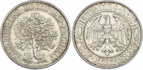 Germany - Weimar Republic 5 Reichsmark 1928 F
KM# 56; Silver; UNC with minor hairlines