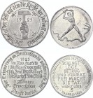 Germany - Weimar Republic 2 Aluminium Medals 1925 - 1932
Aluminium; Prooflike