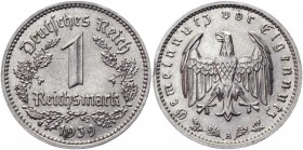 Germany - Third Reich 1 Reichsmark 1939 A
KM# 78; Nickel 4,74g.; AUNC