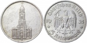 Germany - Third Reich 5 Reichsmark 1934 D
KM# 83; Silver 13,88g.; 1st Anniversary - Nazi Rule; XF+