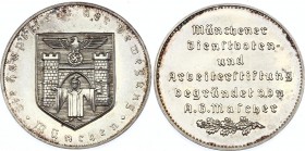 Germany - Third Reich Medal for Honouring the Bavarian Capital of the N.S.D.A.P
Silver 18.66g 30mm; Prooflike; Medal for Honouring the Bavarian capit...