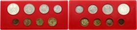 Germany - FRG Annual Coins Set 1967 J
1 2 5 10 50 Pfennig 1 2 5 Mark 1967 J; With Silver; Comes with Original Package & Certificate