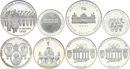 Germany Lot of 4 Silver Medals 1991 - 2005
Silver Proof; Various Motives