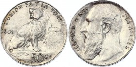 Belgium 50 Centimes 1901
KM# 50; Silver; aUNC with hairlines