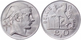 Belgium 20 Francs 1953
KM# 141.1; Silver 7,92g.; AUNC