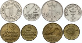 Danzig Set of 4 Coins 1932
KM# 151-154