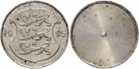 Estonia 1 Kroon 1995 Error
KM# 28; Copper-Nickel 4,94g.; One side; AUNC