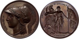 France Bronze Medal "Battle of Toulouse" 1814
Bronze 37.95g 40mm; By Mudie and Brenet; UNC with Outstanding Patina!, Amazing Collectible Piece!