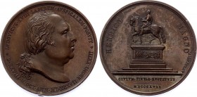 France Louis XVIII Bronze Medal 1817
Bronze 8.43g.; Louis XVIII (1814-1824); Restoration of the Statue of Henri IV. By Andrieu. Dated 28 October 1817...