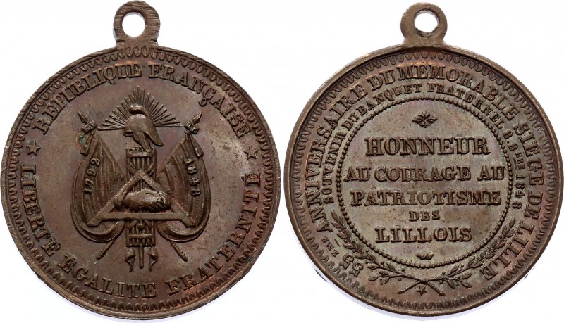 France February Revolution Bronze Medal 1848
Bronze 14.01g.; Second Republic; O...