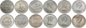 Gibraltar Lot of 6 x 1 Crown - Different Motives
Lot of Crown Type Coins. UNC.