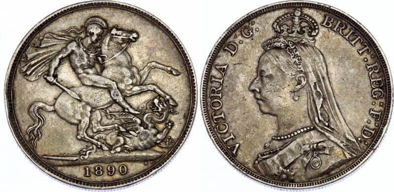 Great Britain Crown 1890
KM# 765; Silver; Victoria; XF