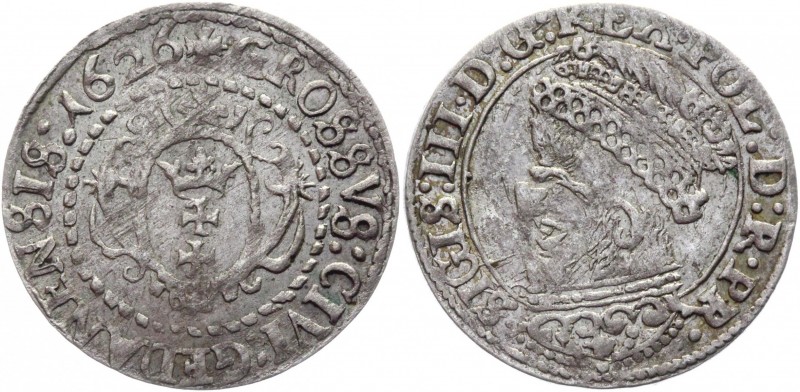 Poland 1 Grosz 1626 R
Kopicki# 7476; Silver 1,13g.; XF