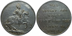 Sweden Silver Medal on the Return of the King from Turkish Exile and his Arrival in Stralsund 1714
Hild# 171; Slg.Bonde# 7484; Karl XII; Diameter 30,...