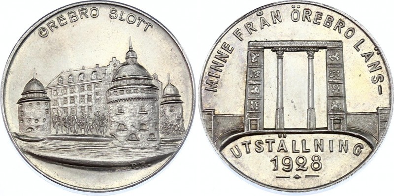 Sweden Örebro Castle Silver Medal 1928 Örebro County Exhibition
Silver 9.70g.; ...