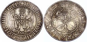 Switzerland Zurich Guldiner 1512
Zurich. AR Guldiner 1512 (42 mm, 29.51 g), mint master Paul Sitkust (1512-1515). Av. MON NOV THVRICENSIS CIVIT IMPER...